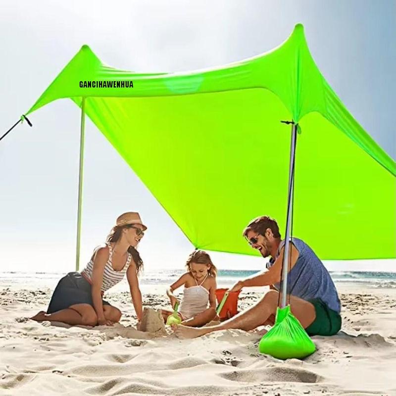 GANCIHAWENHUA Canopy Sun Shade Sunshade Beach Stretch Tent Portable UV Resistant Outdoor Beach Tent Windproof with Carry Bag Camping Sun Shelter Sun Protection Equipment 0