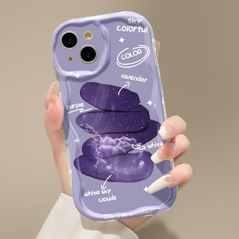 Casing Hp OPPO A58 4G A78 4G Case pola langit HP berbintang casing ponsel bungkus softcase penuh tekstur lembut kesing 8