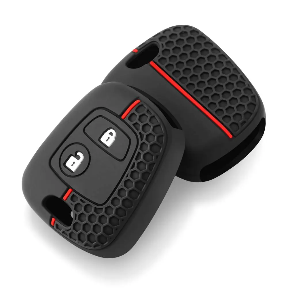 Silicone Car Key Case, Car Key Protector, Car Key Cover for Peugeot 106 107 206 207 307 Citroen C1 C2 C3 C4 XSARA PICASSO Toyota AYGO, Car Accessories