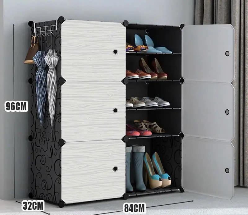 Kệ giày nhựa lắp ghép 12 ngăn dễ dàng vận chuyển - Dài 85, Rộng 32, Cao 96cm 6
