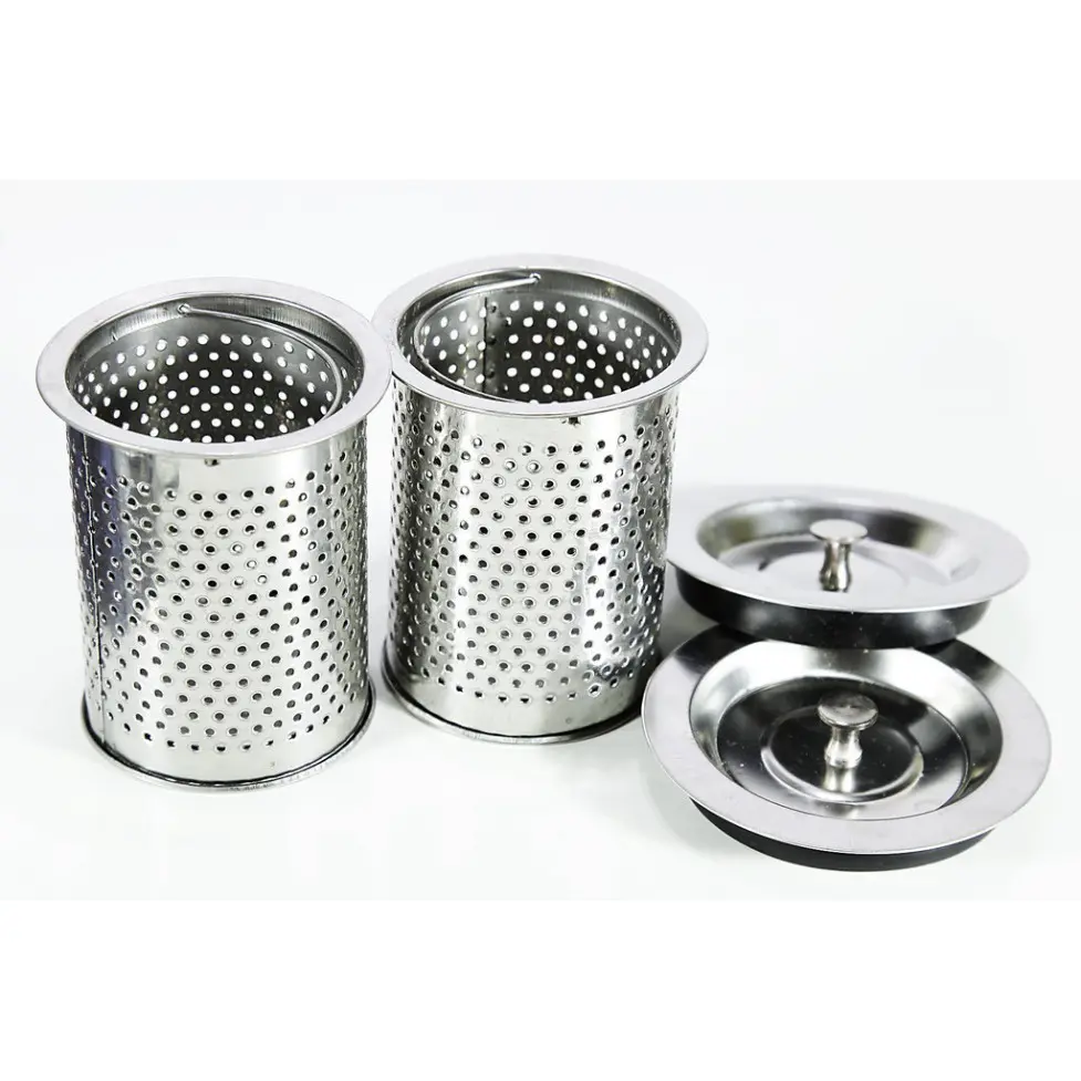 Bộ Lọc Rác Bồn Rửa Chén Inox thời thượng - chống ghỉ sét Sét, Kèm Nắp Đậy Chắc Chắn