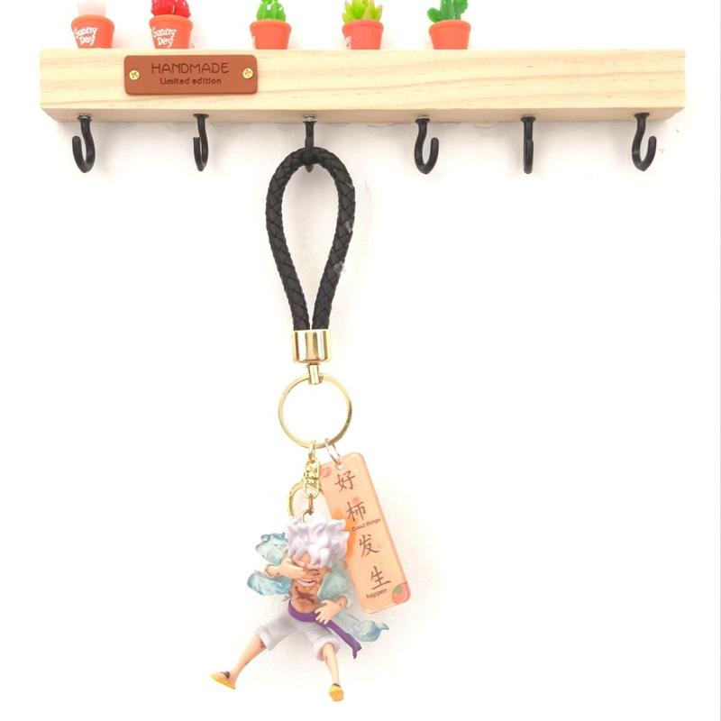Product Introduction of Móc Chìa Khóa One Piece NICKA Luffy, Thiết Kế Vua Hàng Hải Bánh Răng Thứ Năm Mặt Dây Chuyền Cặp Sách Học Sinh Apollo, Quà Tặng Cho Bé Trai, Phụ Kiện Mặt Dây Chuyền Cá Tính Hoa Móc Khoá Nữ 3