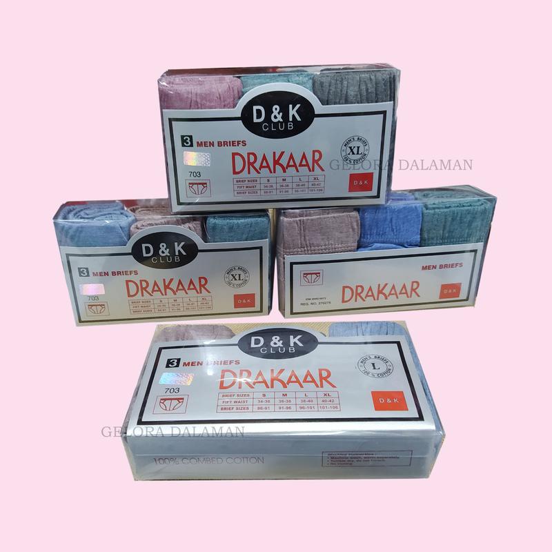 Celana Dalam Pria 1 Kotak Isi 3Pcs Sempak Laki 3