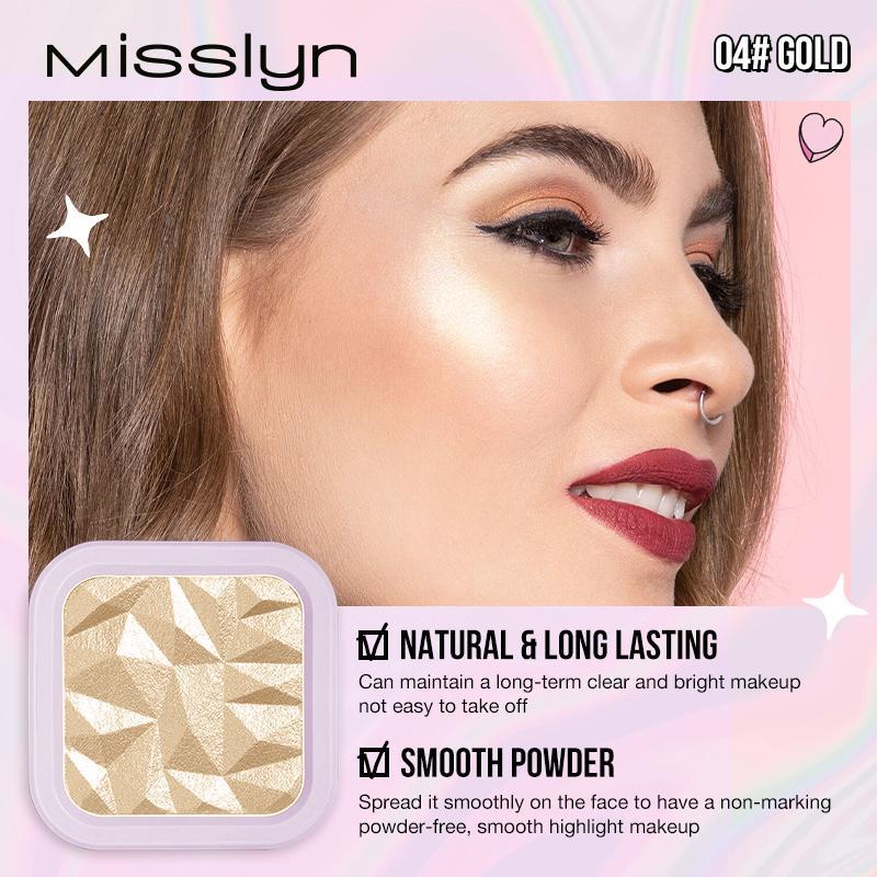 Product Introduction of Shimmer Highlighter Palette, 1 Count Smoothing Highlighter Powder, Long Lasting Pearly Makeup Powder, Facial Brightening Cosmetics 17