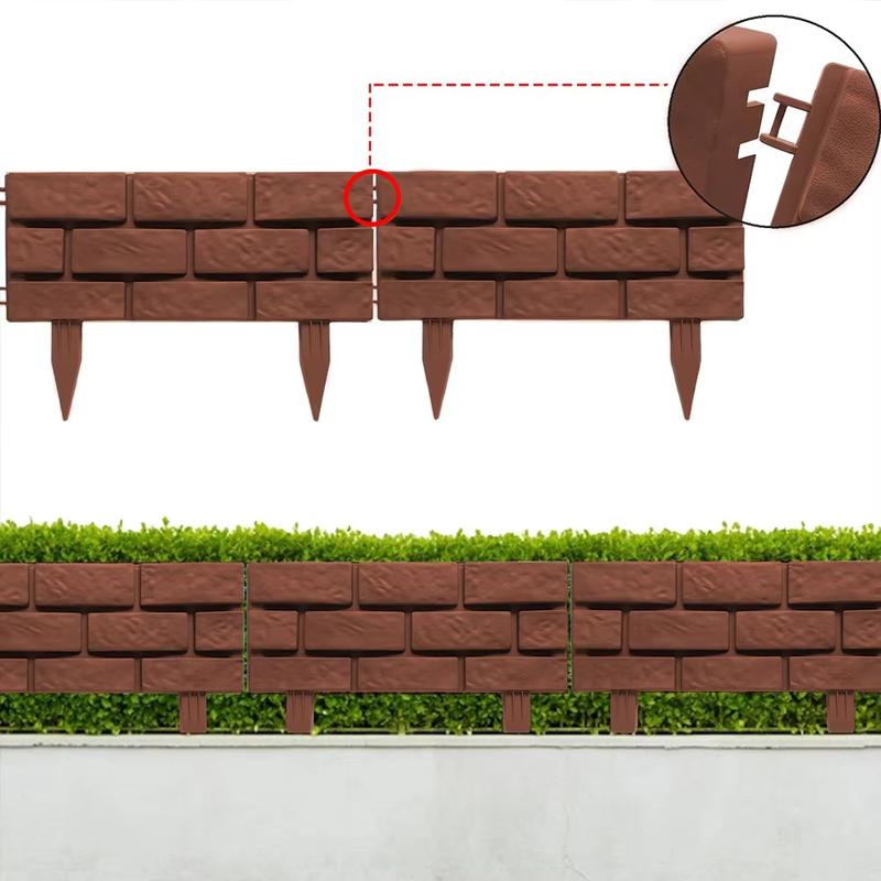 Product Introduction of New Plastic Horticultural Fence Outdoor Flower Edging Decorative Decorative Fence Garden Decor Landscape Plant Lawn Picket 14