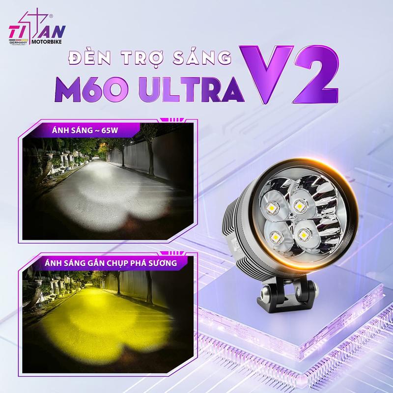 TrỢ Sáng TITAN MOTO M60 ULTRA V2 - CÔNG NGHỆ VƯỢT TRỘI,