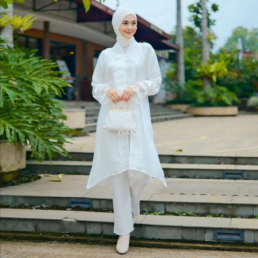 Diana Batik Ayuna Tunik Kebaya Viscose | Tunik Raya | Baju Kurung | Tunik Lebaran