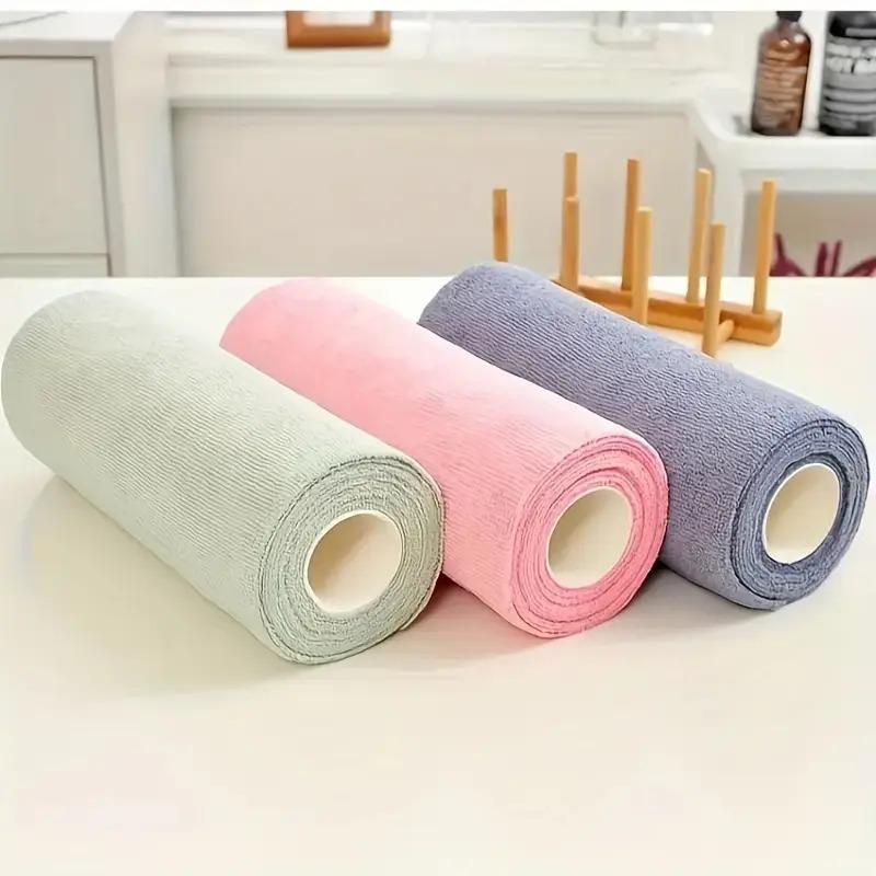 Product Introduction of Reusable Dishcloth, 20pcs/roll Multipurpose Absorbent Cleaning Cloth, Kitchen Cleaning Tool for Dish, Cup, Pot, Home Care Supplies 0