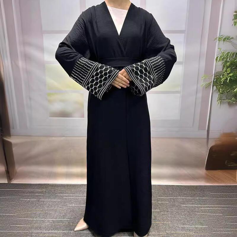 2025 spot Middle Eastern Muslim clothing fashion elegant pocket ...