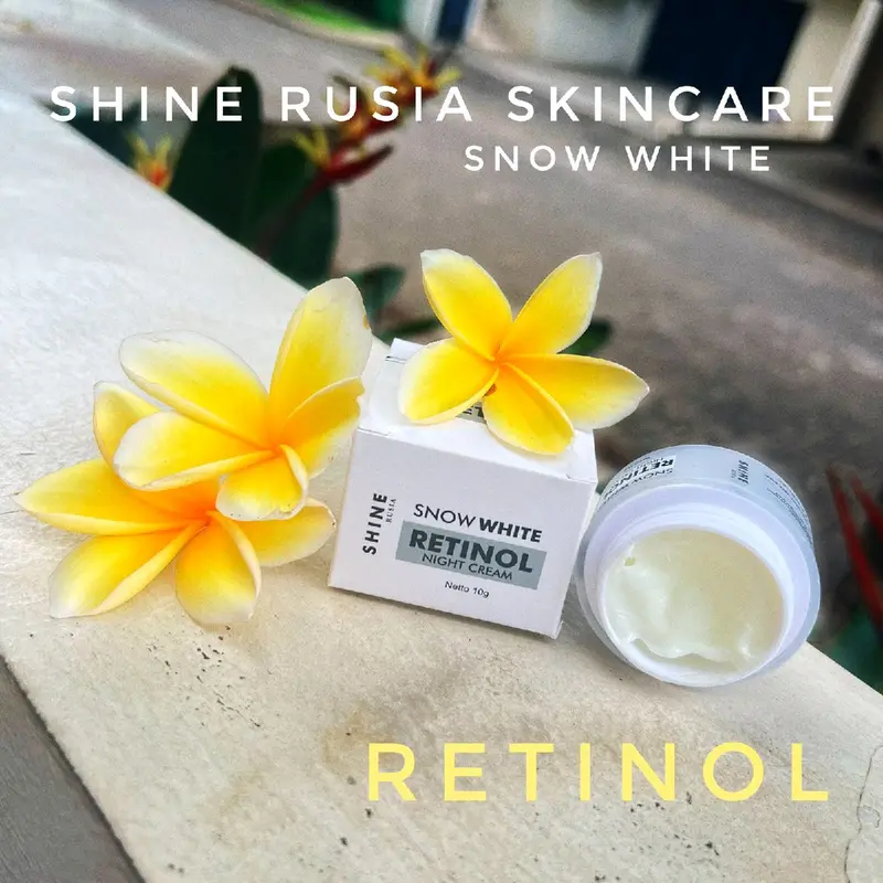 RETINOL Snow White Night Cream By Shine Rusia Skincare BPOM 1