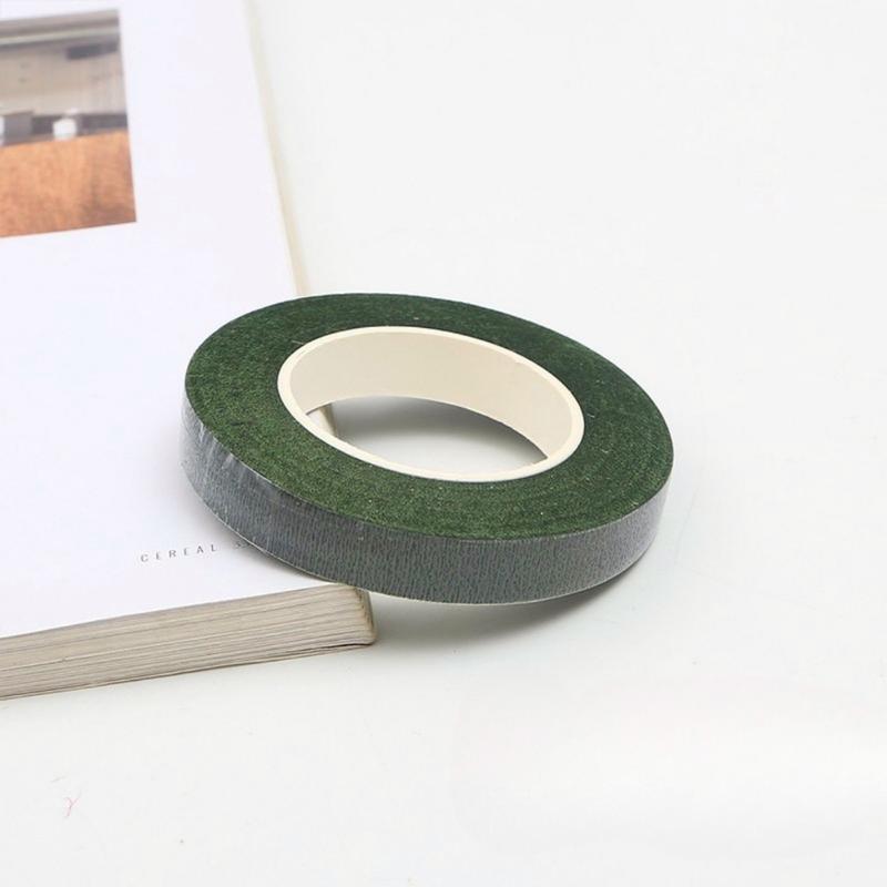 Cuộn băng keo sáp xanh quấn cành hoa trang trí handmade - Băng dính sáp cuốn ruy băng giấy nguyên liệu làm đồ thủ công