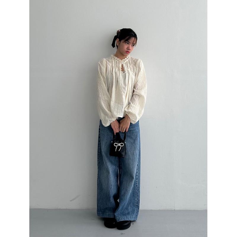 STUDIO DEI • Lea Top | Lace Blouse Wanita 4