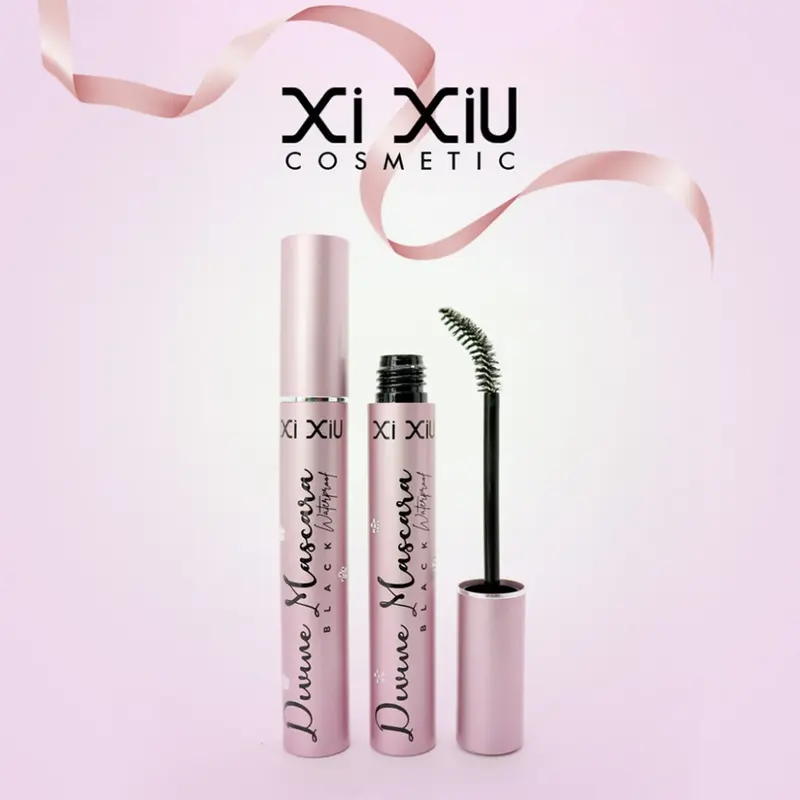 XI XIU Mascara || Lovely || Black Pink Mascara Divine Waterproof Volumizing || Divine 2n1 || LashXtra || Maskara Waterproof Memperpanjang Memperpanjang 0