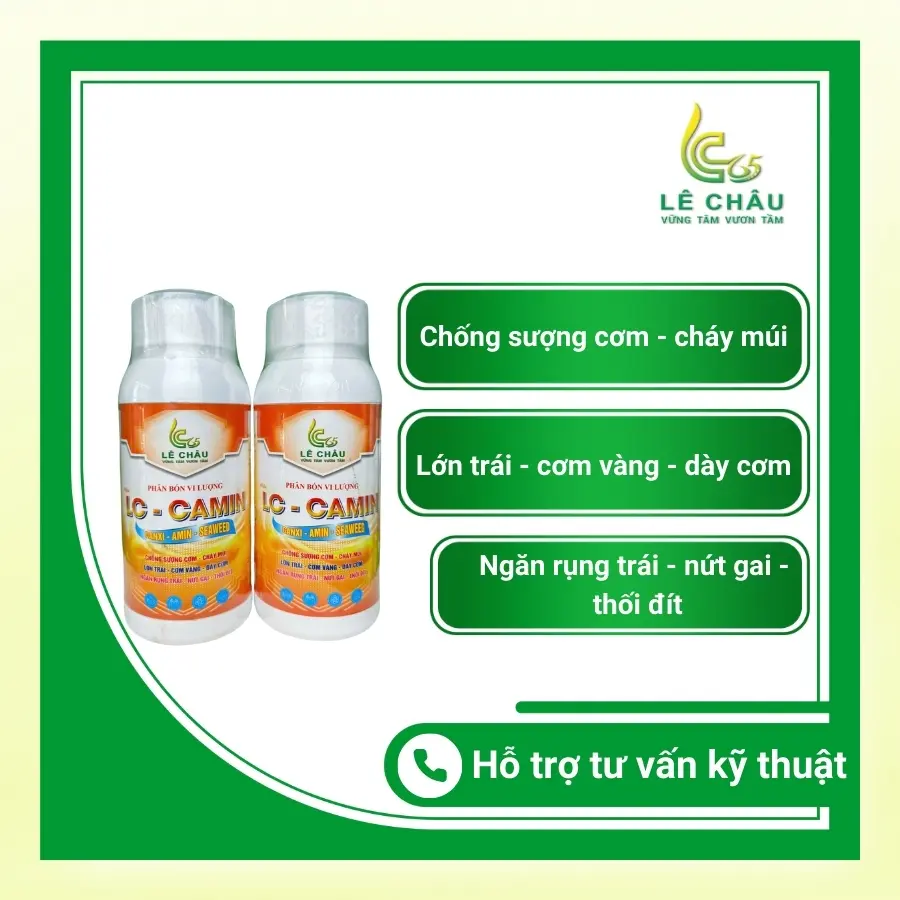LC Camin (Dòng canxi bo cao cấp)_ Tăng thụ phấn, to trái, tròn trái