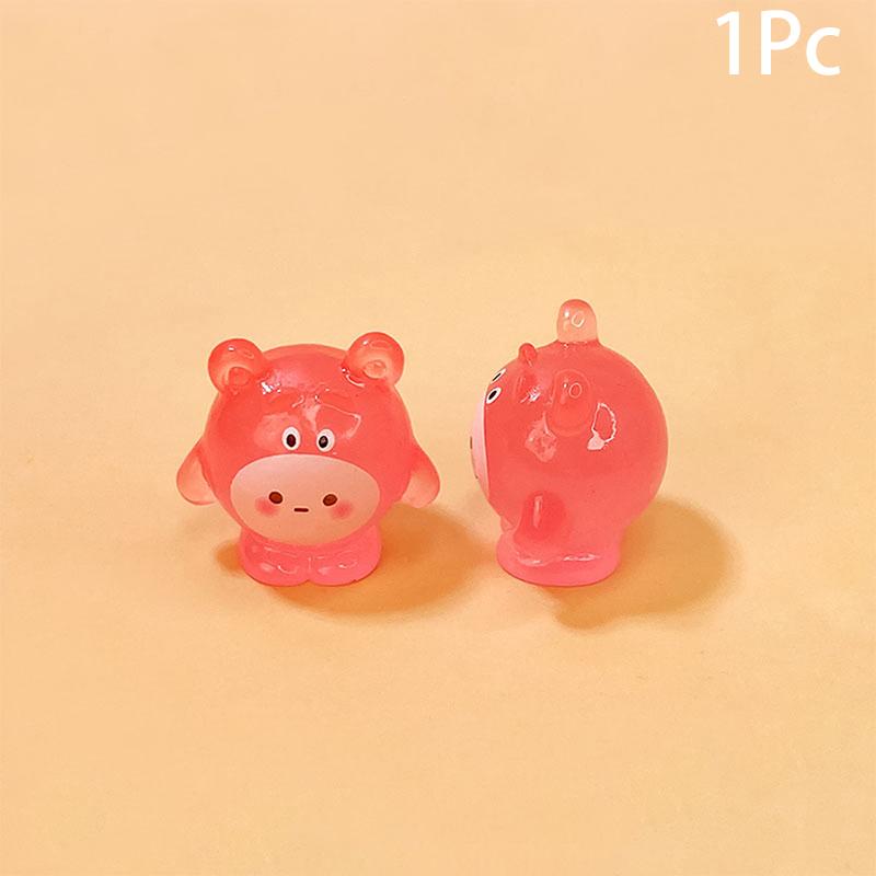 Product Introduction of 1Pc Mini Luminous Cartoon Micro Ornaments Miniature Animal Potted Decoration Home Micro Landscape Accessories 24