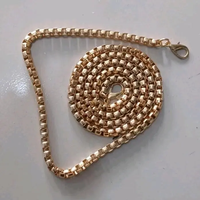 rantai ulir untuk tas selempang 120 cm nikel tebal 3 warna Hitam gold silver