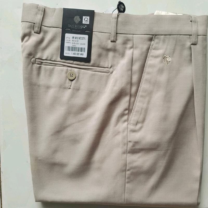 QUẦN TÂY DÀI SAN SCLARO VIỆT TIẾN FOM REGULAR ( FOM SUÔNG)  CÓ LY VÀ OLY.LẺ SIZE 2