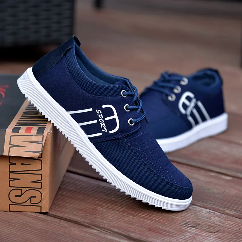 2024 New Summer Men's Shoes Korean Trend Casual Canvas Shoes Sports Tide Shoes Men's Board Shoes Non-slip Work Shoes