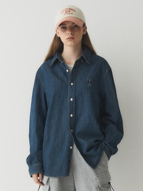 WHOAU Áo Sơ Mi Steve Denim Shirts_WHYJE4823U