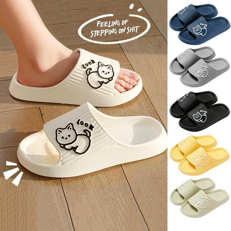 Product Introduction of Dép Lê Mùa Hè, Dép Đi Trong Nhà Phòng Tắm, Đế Bằng, Chống Trượt, Thiết Kế Hoạt Hình Gấu, Thích Hợp Đi Biển, Dép Nữ, Dép, Dép, Thích Hợp Sử Dụng Trong Nhà Và Ngoài Trời, 2023 DéP Slipper Women Có Quai Hoa 2