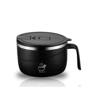 Tazón de fideos instantáneos de gran capacidad de 1200 ml, ollas de fideos instantáneos antiescaldaduras multiusos, vajilla para dormitorio de oficina en casa, regalo del día del padre de verano