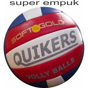 PROMO BOLA VOLI QUIKERS SOFT GOLD ORIGINAL SUPER EMPUK BERKUALITAS