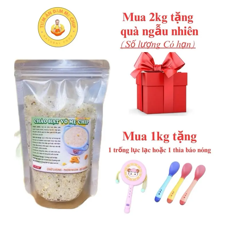 Cháo hạt vỡ 13 loại hạt cao cấp tự nhiên mẹ Chip- 2kg(4 túi)- Food