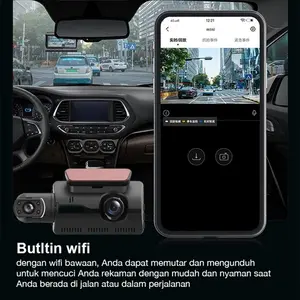 Kamera Dashcam Mobil G60 Pro Plus 4K UHD, Fitur WiFi, GPS, Mode Parkir, Night Vision, Super Kapasitor, Lanjutkan DFR & WDR