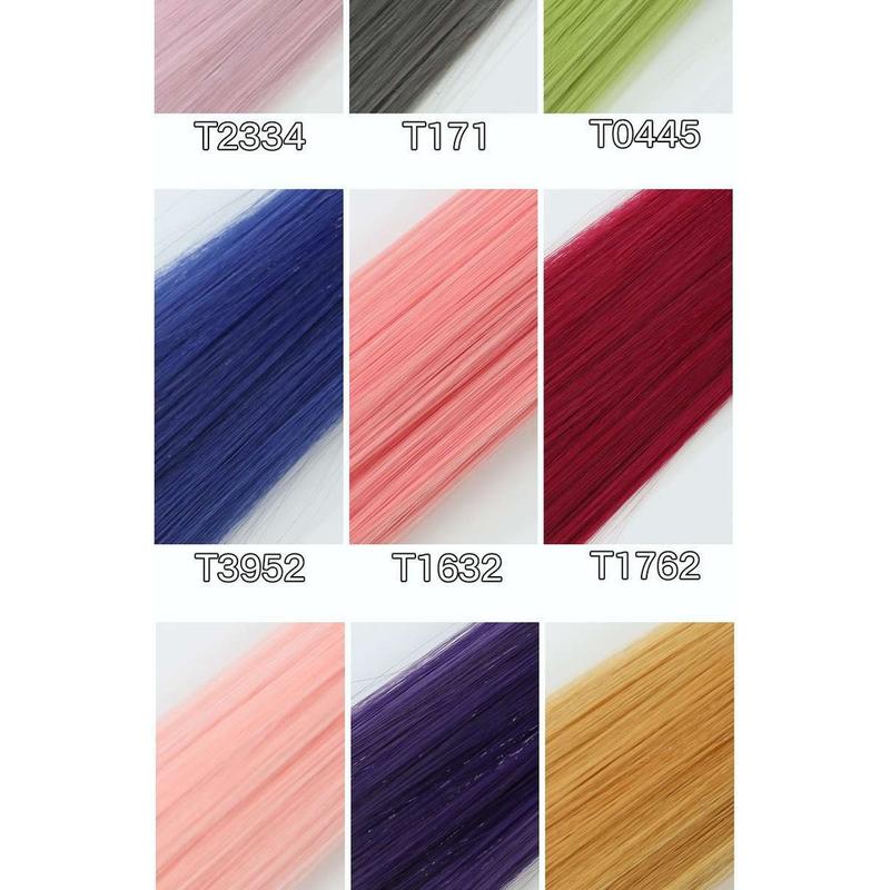 Product Introduction of Sợi Tóc Tổng Hợp, Nhiều Màu, Dài 120cm, Sợi Tóc Nhiều Màu, Tóc Nối, Sợi Tóc Sợi Chịu Nhiệt Độ Cao, Thích Hợp Cho Cosplay Và Tóc Giả Cho Bé Gái, Tóc Đầy Màu Sắc, Bán Lẻ 12