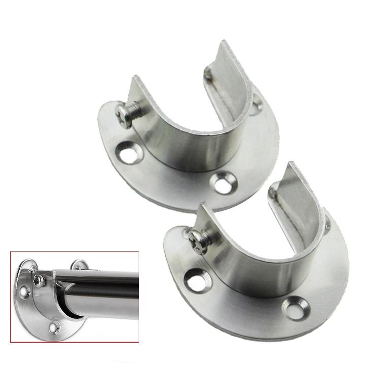 Giá đỡ thanh treo áo quần ,rèm bằng inox 201 - Bát đỡ thanh treo ...
