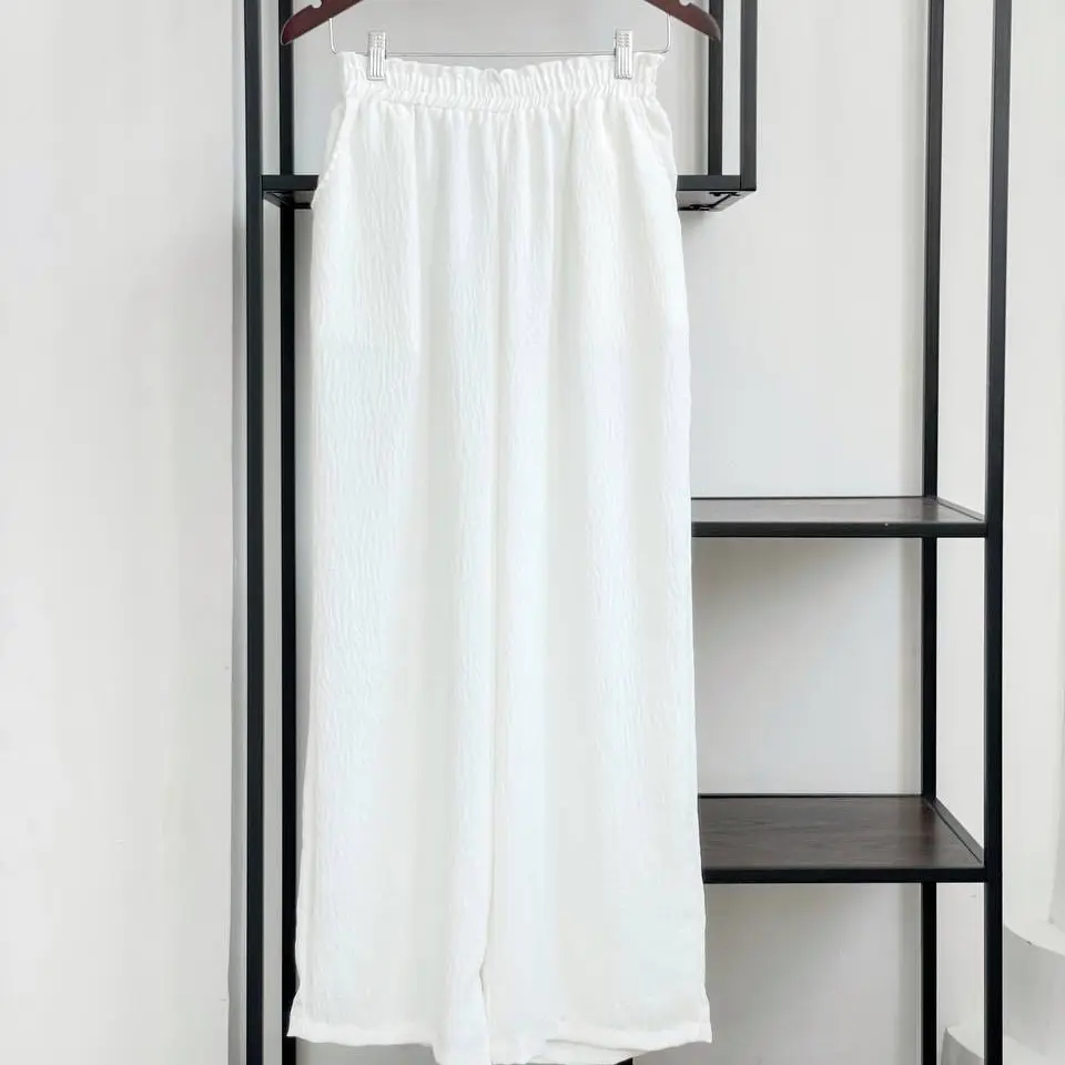 OXANA PANTS Celana High Karet Lembut Nyaman Wanita Kulot