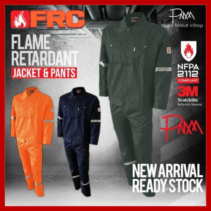 FRC Jacket+Pants(2 Piece) Fire Retardant Coverall Suit - TikTok Shop ...