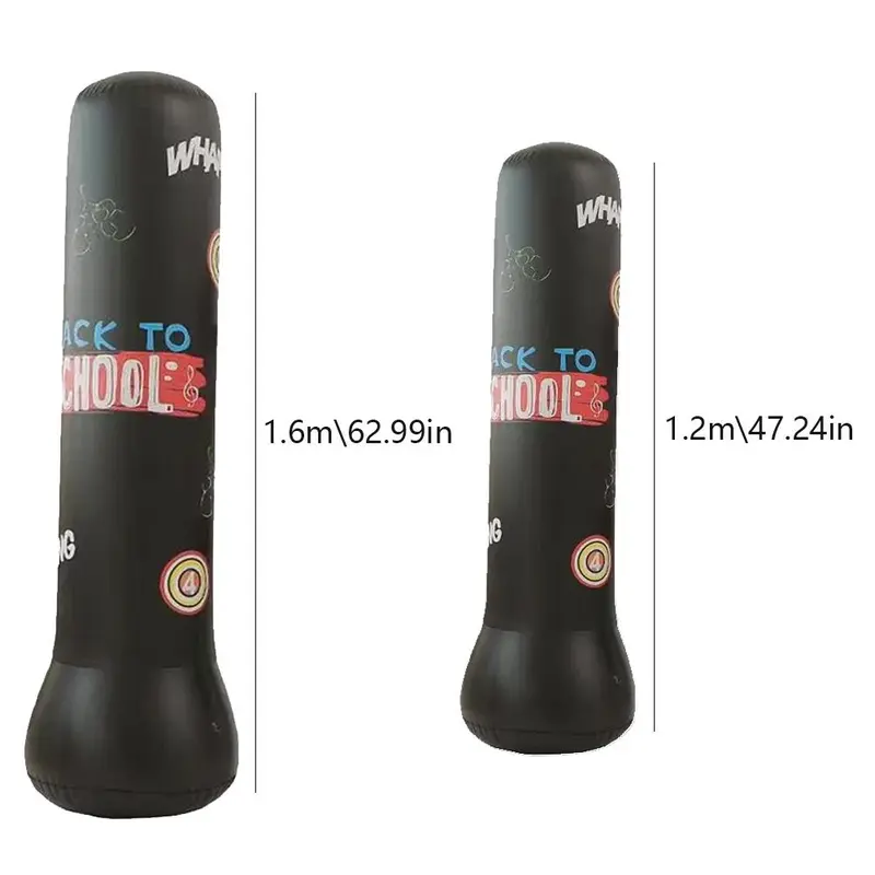 Cột Đấm Bốc Bơm Hơi, Dành Cho Trẻ Em Và Trẻ Em, Túi Đấm Bọc Đập, Túi Cát, Phụ Kiện Giảm Áp Lực 5