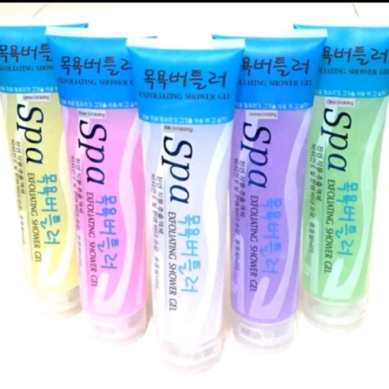 Gel Tẩy da chết spa 350ml Dùng cho cả body và mặt hàng cao cấp chất đẹp mùi rất thơm cho cả nam và nữ đều dùng được