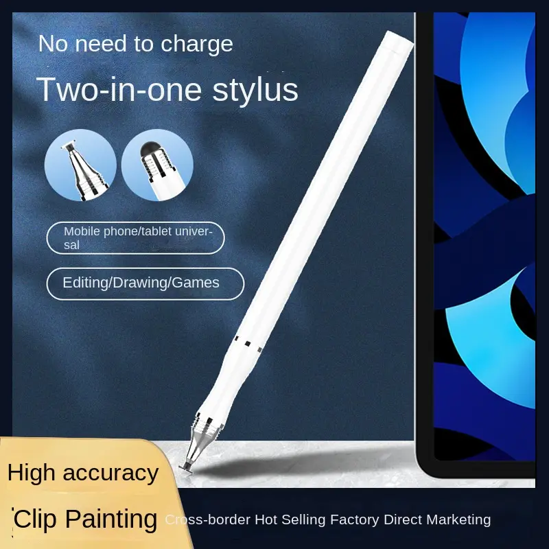 Capacitive stylus pen suitable for mobile phone ipad tablet touch screen pen stylus silicone head suitable for Apple Huawei Xiaomi accessories