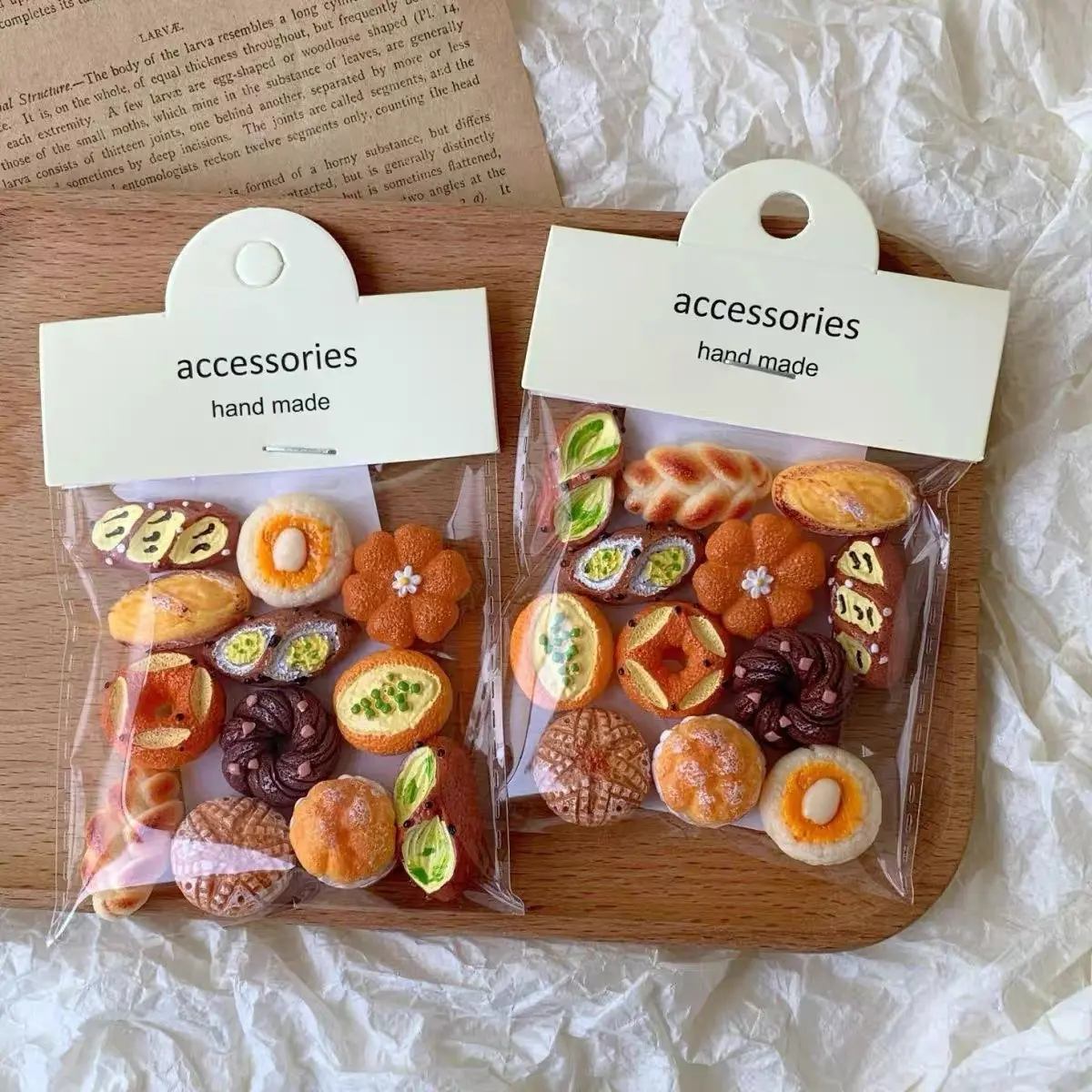 French Alkaline Water Bread Magnetic Stickers Mini Realistic European Bread Refrigerator Magnets Baking Memo Stickers Decorative Magnets Decoration Iron