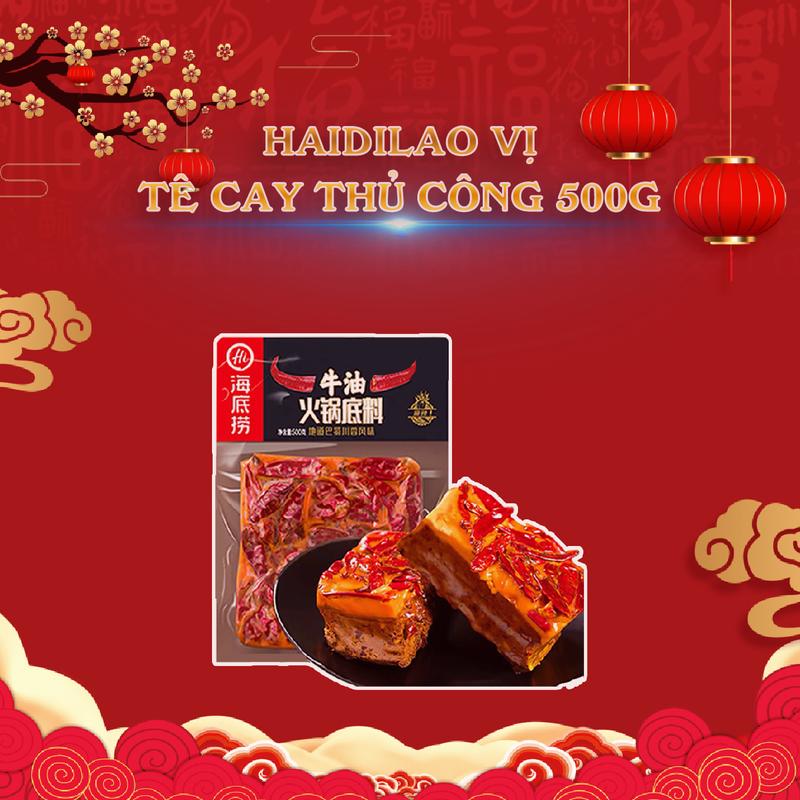Cốt lẩu Haidilao tứ xuyên Gia Vị tê cay đặc biệt 500g