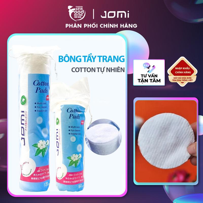  Bông Tẩy Trang Chất Liệu Cotton Tự Nhiên Jomi Cotton Pads 