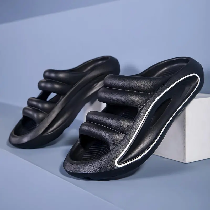 Cososisi Sandal Pria Baru Sandal Pasangan Pantai Selebriti Sol Tebal ukuran: 30-44 2