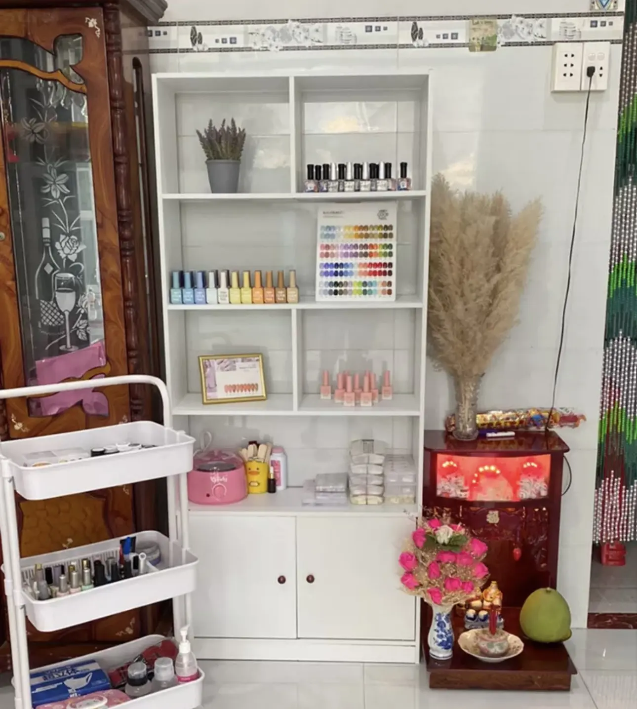Kệ trưng bày mã GTA - TRẮNG , kệ sách gỗ đựng đồ nhiều ngăn chất liệu MDF