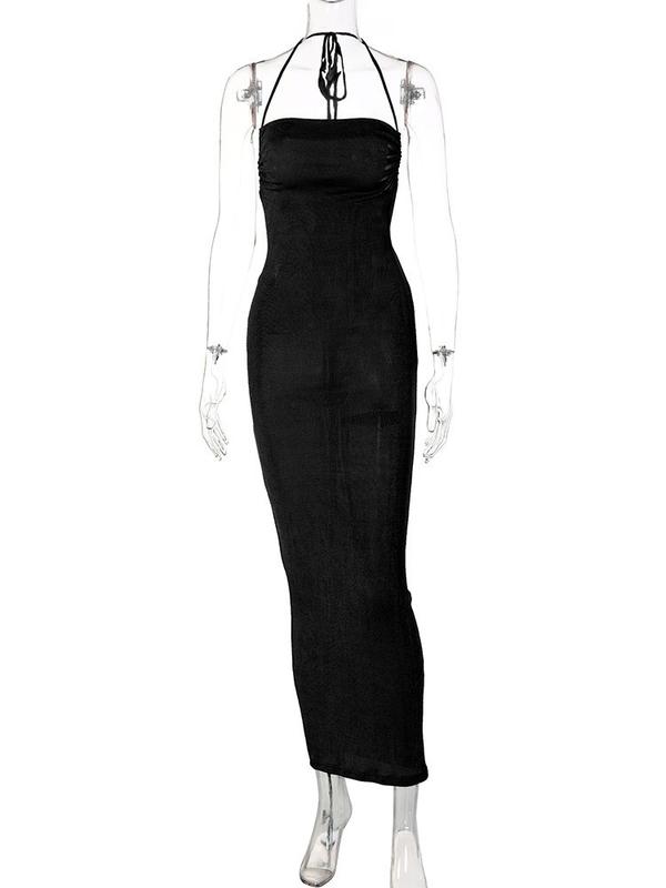 Product Introduction of Đầm Dự Tiệc, CandyHot, Thiết Kế Hở Lưng Gợi Cảm, Buộc Dây Nữ Women 12