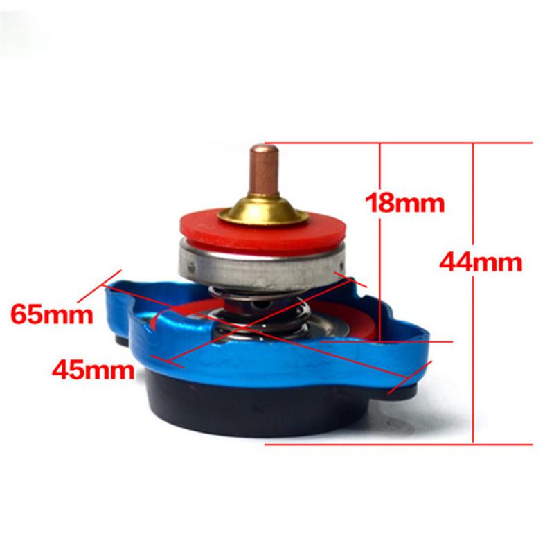 Universal Car Thermost Radiator Cap Cover & Water Temp Gauge Meter 1.1Bar 3