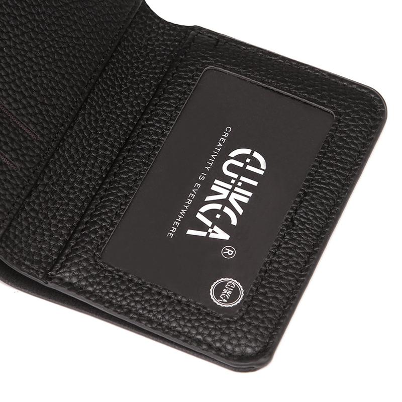 Product Introduction of Fashion Soft Men Wallet Pu Leather Lychee Pattern Mini Coin Purse Driver's License Card Holder 15