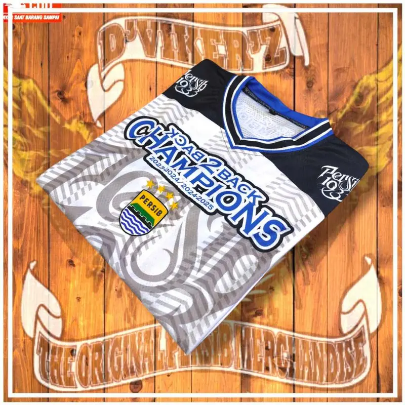 BEST SELLER JERSEY PERSIB CHAMPIONS BACK 2 BACK 2025 LOGO TIMBUL 3D RUBBER 2
