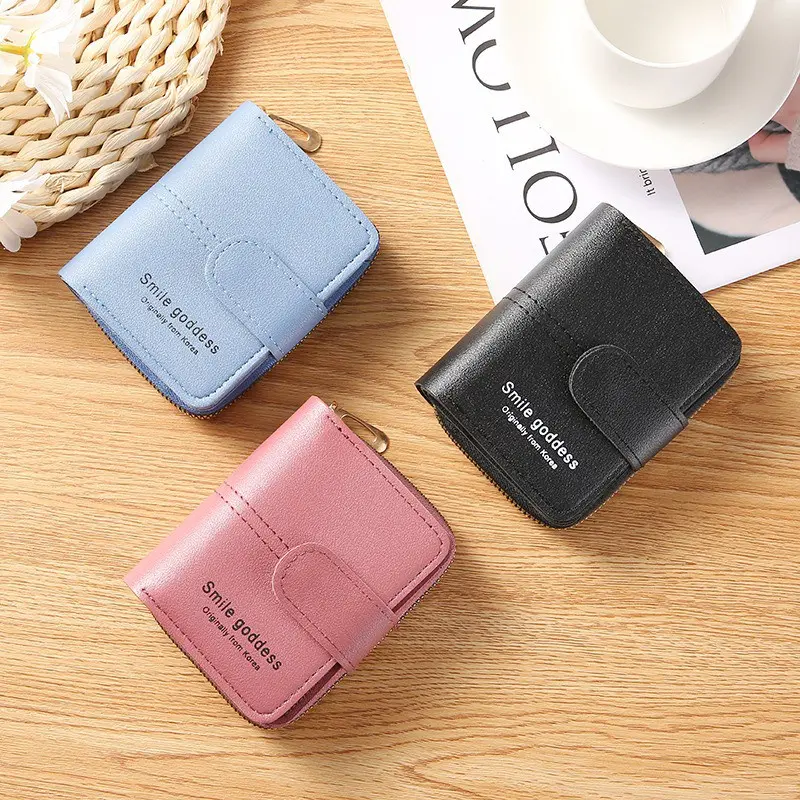 878 COD DOMPET WANITA IMPORT MURAH REAL PIC/ Dompet Lipat Pendek Dompet Wanita Resleting Dompet Kartu Kecil 8