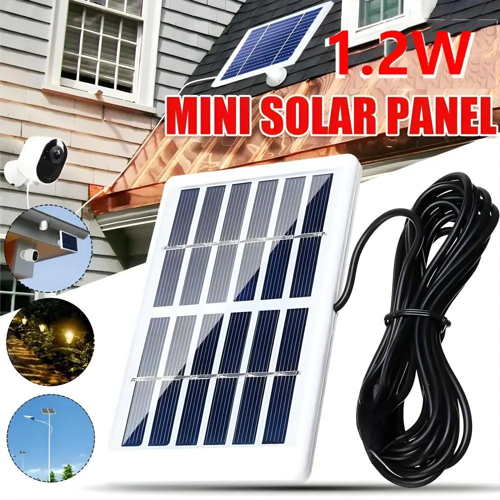 Portable 1.2W 6V Solar Panel DIY Solar Cells Charger for Outdoor Camping Hiking RV Car Mobile Phone Charging