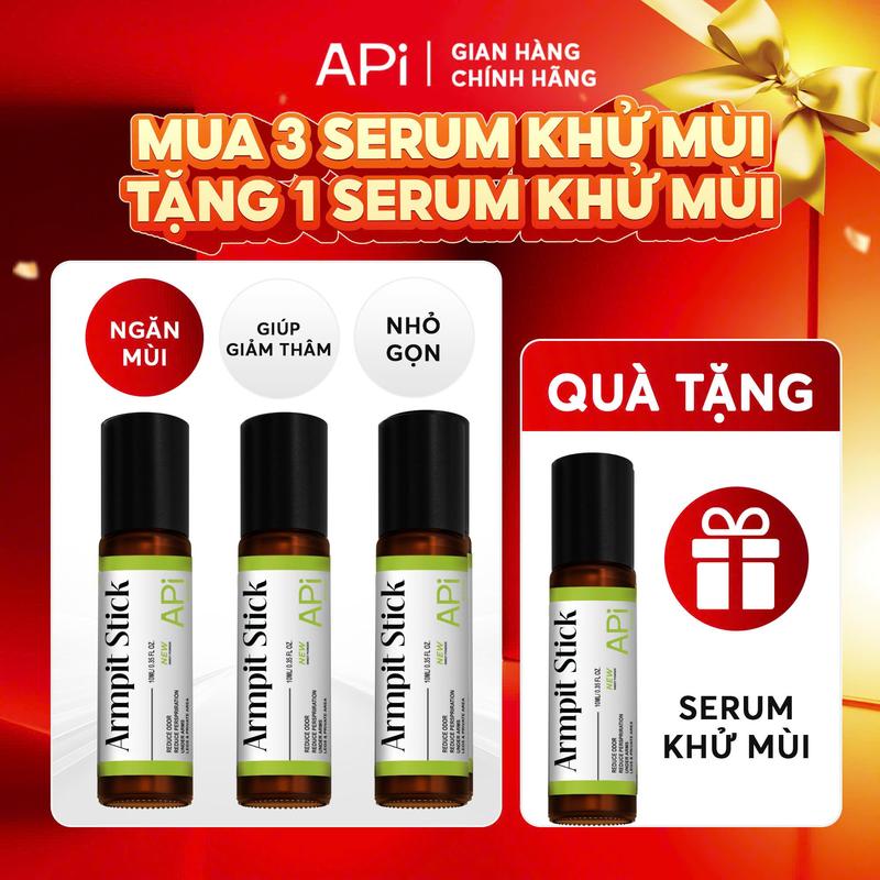 Serum khử mùi APi hỗ trợ khử mùi nách, ngăn tiết mồ hôi và giúp giữ cho vùng da dưới cánh tay khô thoáng, serum nách APi hỗ trợ dưỡng trắng 10ml 0