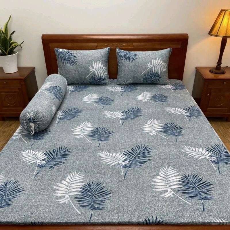 Bộ ga trải giường có áo gối thun lạnh Hàn Quốc Mềm