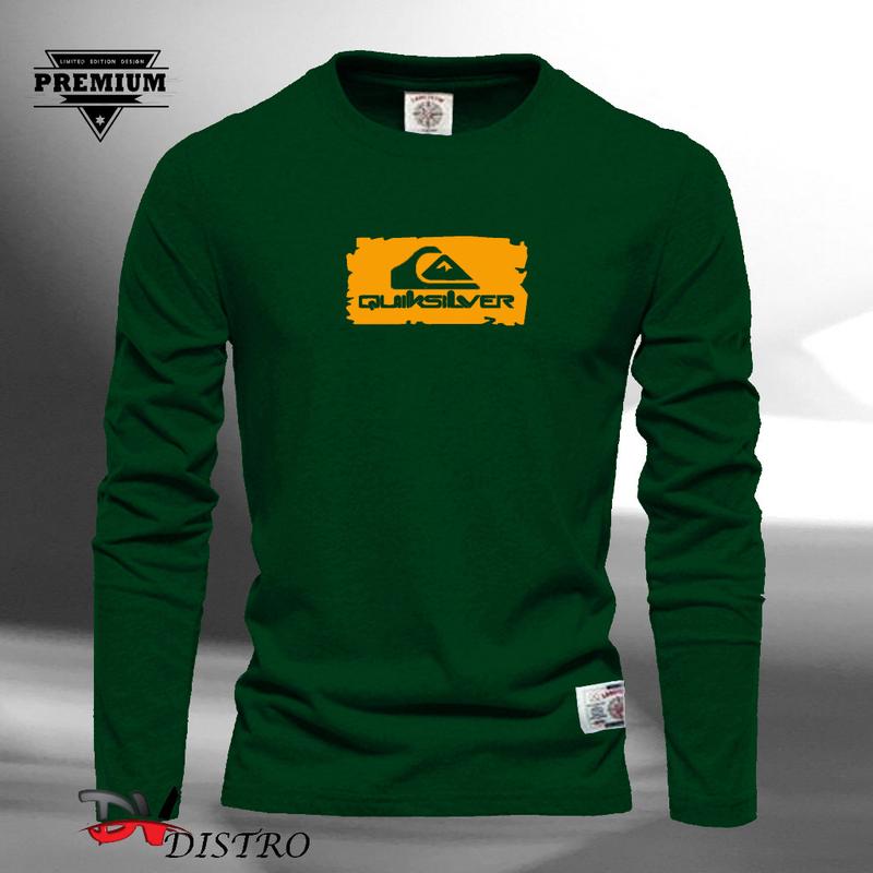 Áo Thun Vàng Dài Tay, Quiksilver Blok Text, Áo Thun Distro Dài Tay Mới Nhất 2023, Áo Thun Nam Dài Tay, Unisex Distro, Thích Hợp Cho Nam Và Nữ, Phong Cách Người Lớn, Áo Thun Nam Và Nữ 4