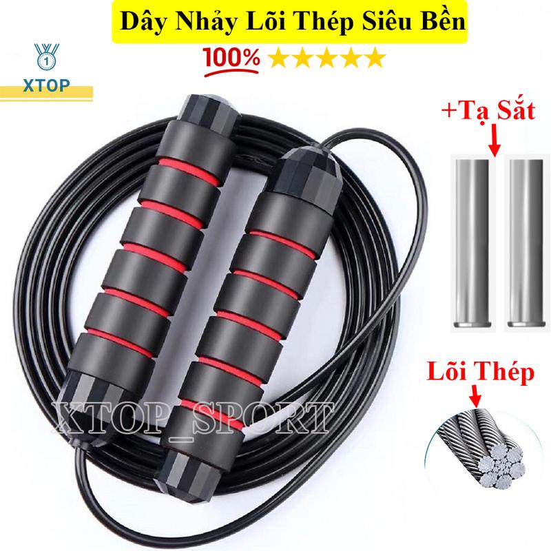  Dây Nhảy Lõi Thép Siêu Bền Dây Nhảy Thể Lực Hỗ Trợ Tập Luyện Tôt XTOP T105 